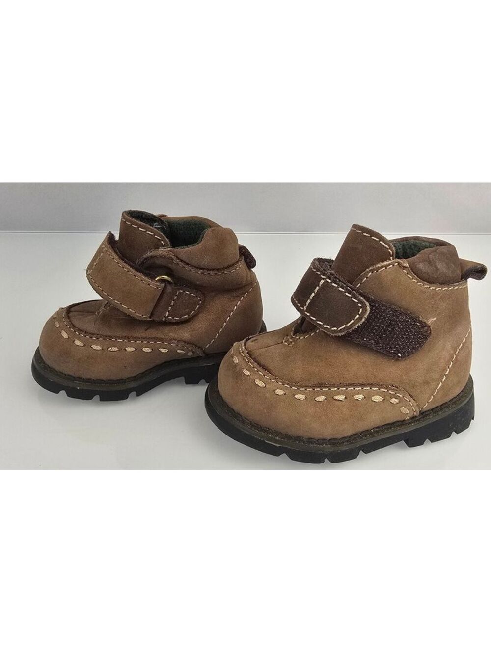Vintage Gymboree Chukka Hiking Boots Baby 1 0-6 m Brown Leather